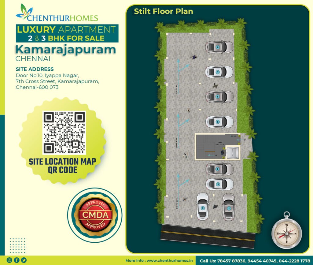 Iyyappa Nagar – Kamarajapuram — Stilt floor and parking plan