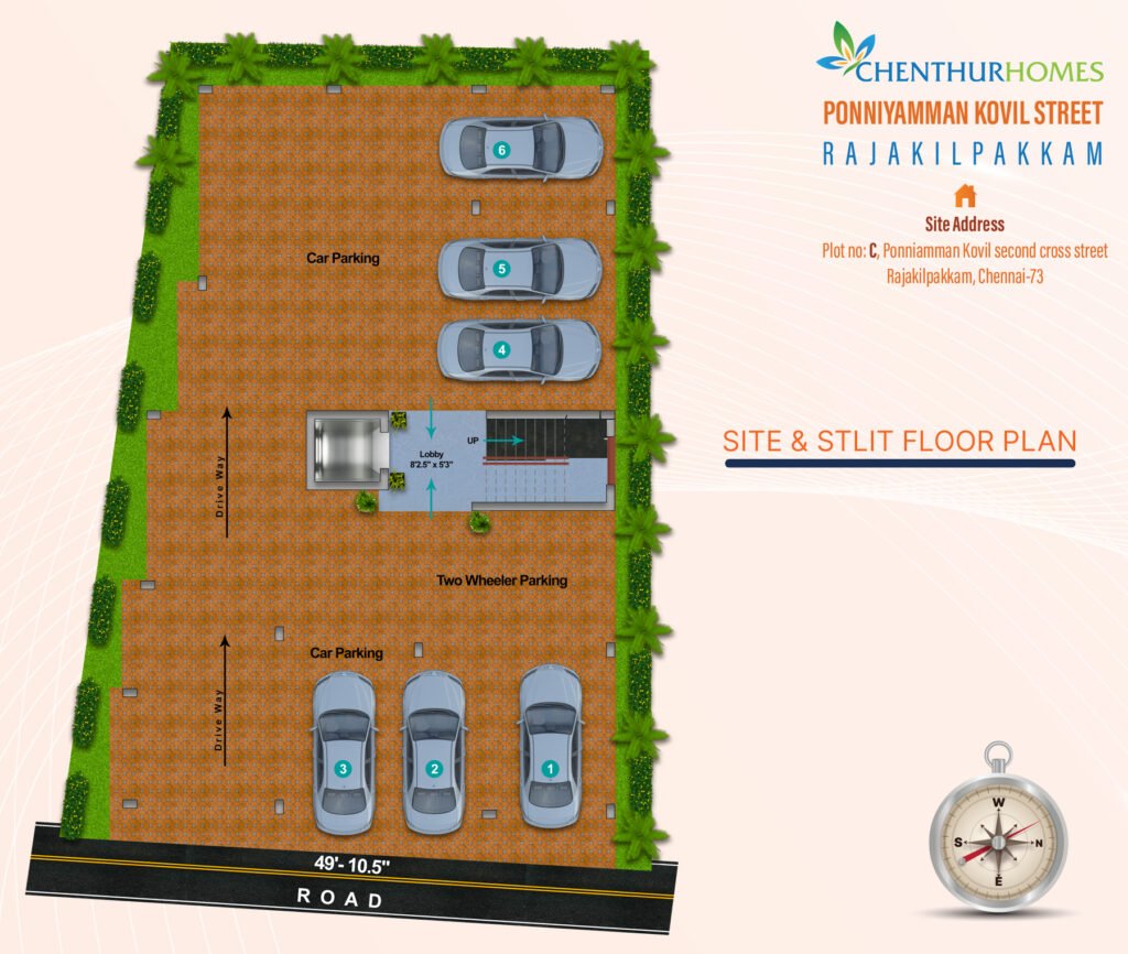 Ponniyamman Kovil Street — Stilt floor and parking plan